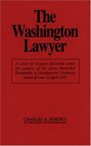 The Washington Lawyer [Hardcover]