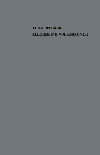 Allgemeine V}}lkerkunde: Formen und Entwicklung der Kultur [Paperback]
