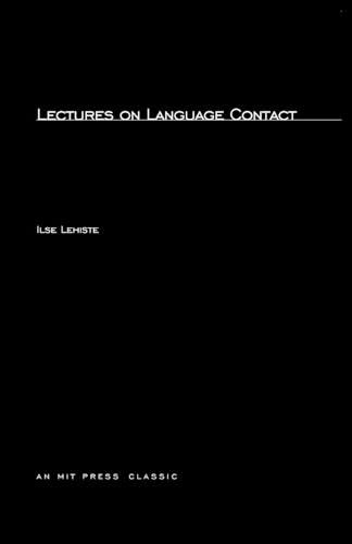 Lectures on Language Contact [Paperback]