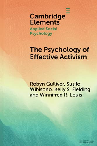 The Psychology of Effective Activism [Paperback]