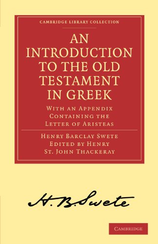 An Introduction to the Old Testament in Greek With an Appendix Containing the L [Paperback]