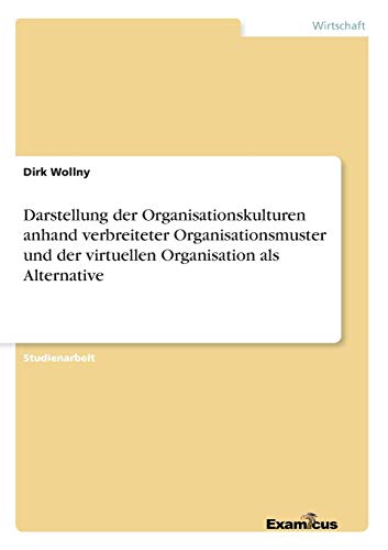 Darstellung der Organisationskulturen Anhand Verbreiteter Organisationsmuster un [Paperback]