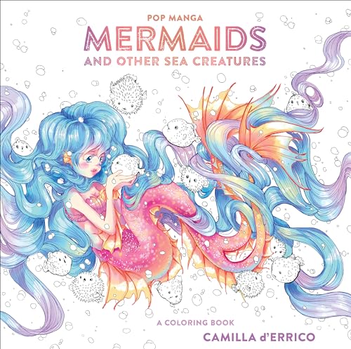 Pop Manga Mermaids and Other Sea Creatures: A Coloring Book [Paperback]
