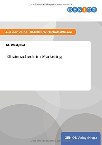 Effizienzcheck Im Marketing (german Edition) [Paperback]