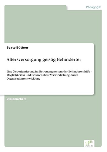 Altersversorgung Geistig Behinderter [Paperback]
