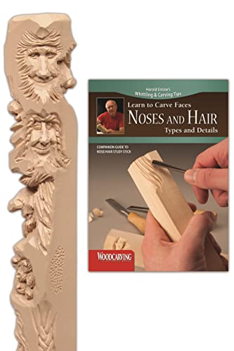 Noses and Hair Study Stick Kit (Learn to Carve Faces with Harold Enlow) Learn t [Paperback]