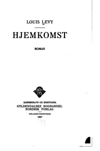Hjemkomst (danish Edition) [Paperback]