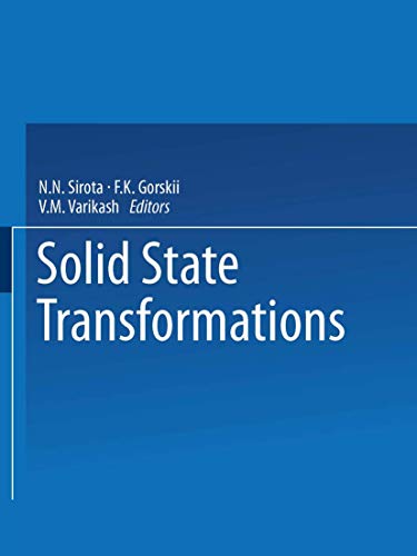 Solid State Transformations [Paperback]