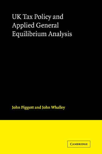 UK Tax Policy and Applied General Equilibrium Analysis [Paperback]