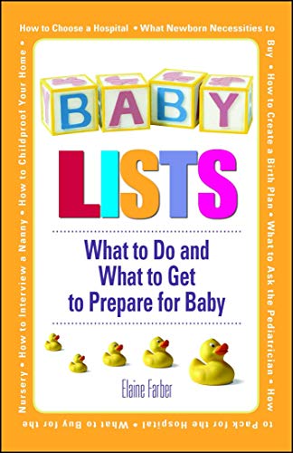 Baby Lists What to Do and What to Get to Prepare for Baby [Paperback]