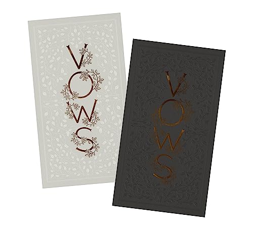 Our Wedding Vows A Set of Heirloom-Quality Vow Books with Foil Accents and Hand [Hardcover]