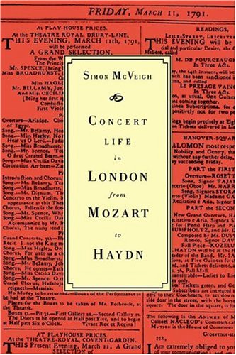 Concert Life in London from Mozart to Haydn [Paperback]