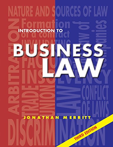 Introduction To Business Law 3rd Ed Third Edition [Paperback]