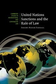 United Nations Sanctions and the Rule of Law [Hardcover]