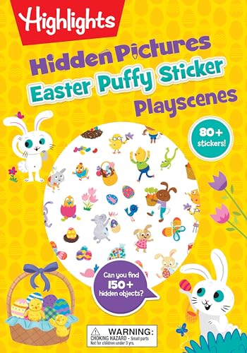 Easter Hidden Pictures Puffy Sticker Playscenes [Paperback]