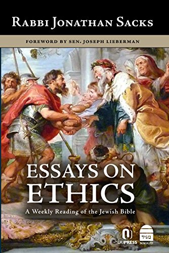 Essays On Ethics A Weekly Reading Of The Jewish Bible [Hardcover]
