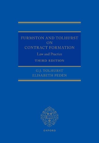 Furmston and Tolhurst on Contract Formation: Law and Practice 3e [Hardcover]