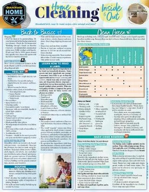 Home Cleaning - Inside &amp Out the Best, Safest Solutions for Household Maint [Fold-out book or cha]