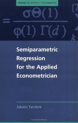 Semiparametric Regression for the Applied Econometrician [Paperback]