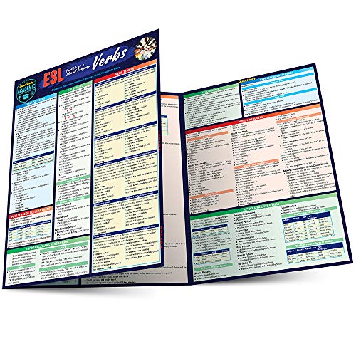 ESL - English as a Second Language - Verbs a QuickStudy Laminated Reference Gui [Fold-out book or cha]