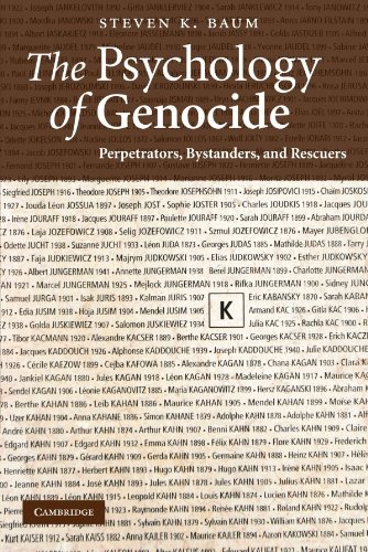 The Psychology of Genocide Perpetrators, Bystanders, and Rescuers [Paperback]