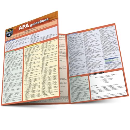 APA Guidelines - 7th Edition a QuickStudy Laminated Reference Guide [Pamphlet]