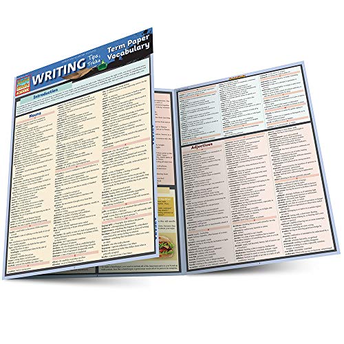 Writing Tips Term Paper Vocabulary [Fold-out book or cha]