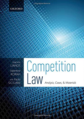 Competition Law Analysis, Cases, &amp Materials [Paperback]
