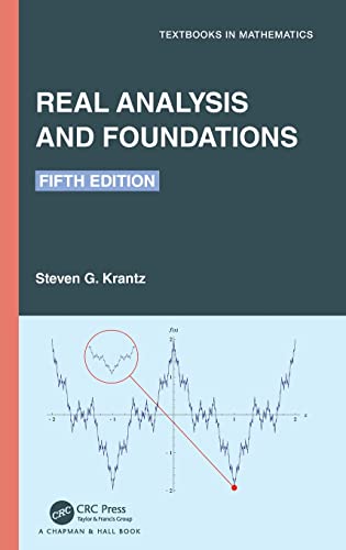 Real Analysis and Foundations: Fifth Edition [Hardcover]