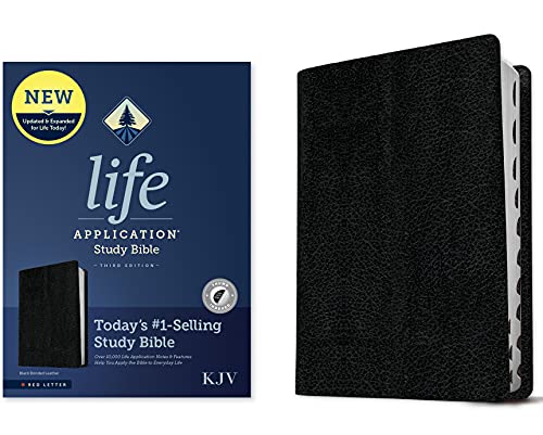 KJV Life Application Study Bible, Third Edition (Red Letter, Bonded Leather, Bla [Leather / fine bindi]