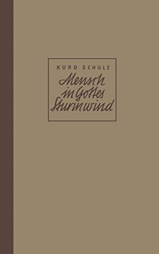 Mensch in Gottes Sturmwind Roman [Paperback]