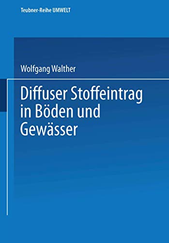 Diffuser Stoffeintrag in Bden und Gewsser [Paperback]