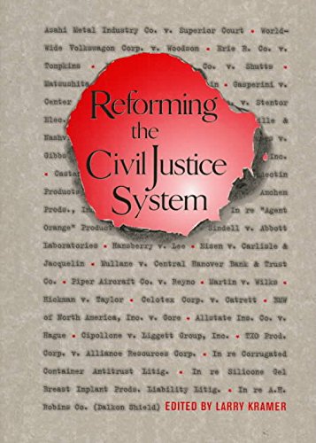 Reforming the Civil Justice System [Hardcover]