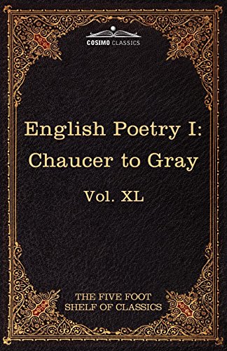 English Poetry I  Chaucer to Gray [Paperback]