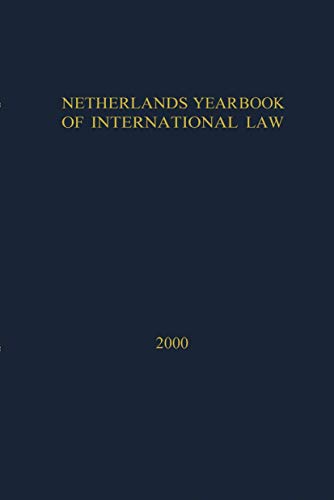 Netherlands Yearbook of International Law2000 [Hardcover]