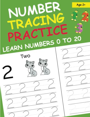 Number Tracing Practice Learn Numbers 0 To 20