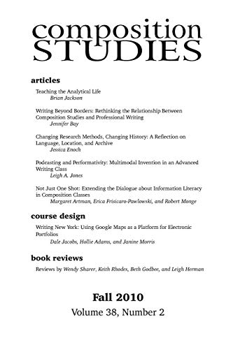 Composition Studies 38.2 (fall 2010) [Paperback]
