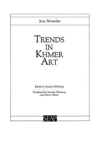 Trends In Khmer Art (studies On Southeast Asia) [Paperback]
