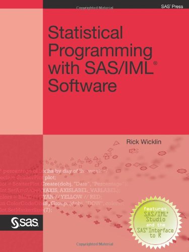 Statistical Programming With Sas/iml Software [Perfect Paperback]