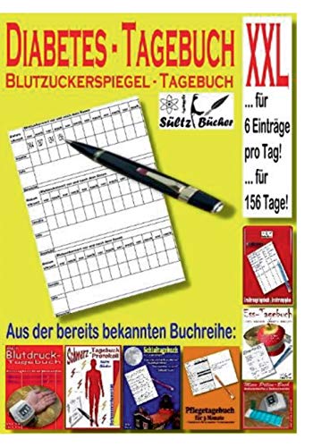 Diabetes Tagebuch - Blutzuckerspiegel Tagebuch Xxl