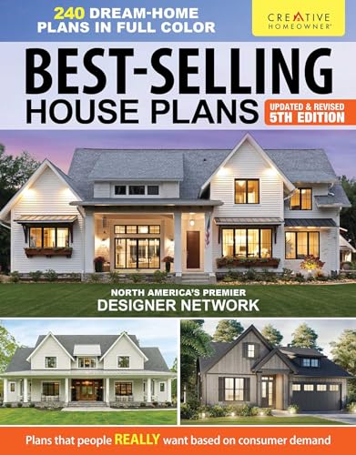 Best-Selling House Plans, Updated &amp Revised 5th Edition Over 240 Dream-Home [Paperback]
