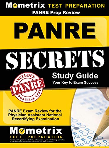 Panre Prep Review Panre Secrets Study Guide Panre Review For The Physician Ass [Hardcover]