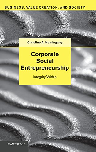 Corporate Social Entrepreneurship Integrity Within [Hardcover]