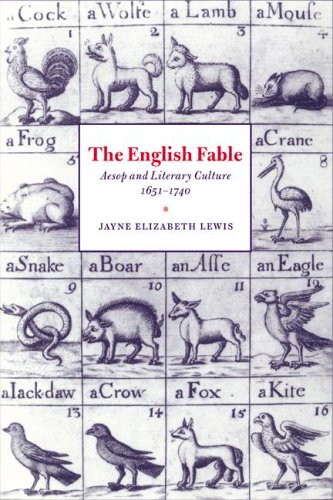 The English Fable Aesop and Literary Culture, 1651}}}1740 [Paperback]