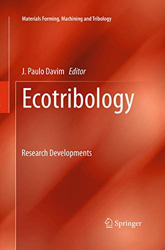Ecotribology Research Developments [Paperback]