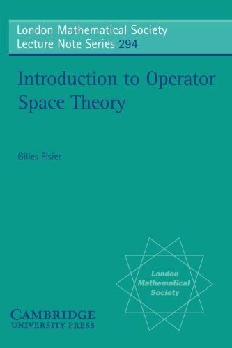Introduction to Operator Space Theory [Paperback]