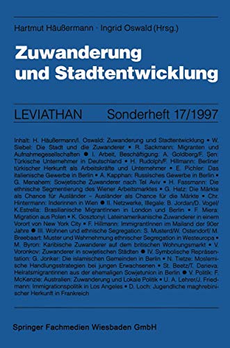 Zuwanderung und Stadtentwicklung [Paperback]