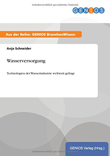 Wasserversorgung (german Edition) [Paperback]