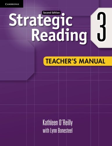 Strategic Reading Level 3 Teacher's Manual [Paperback]