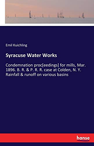 Syracuse Water Works [Paperback]